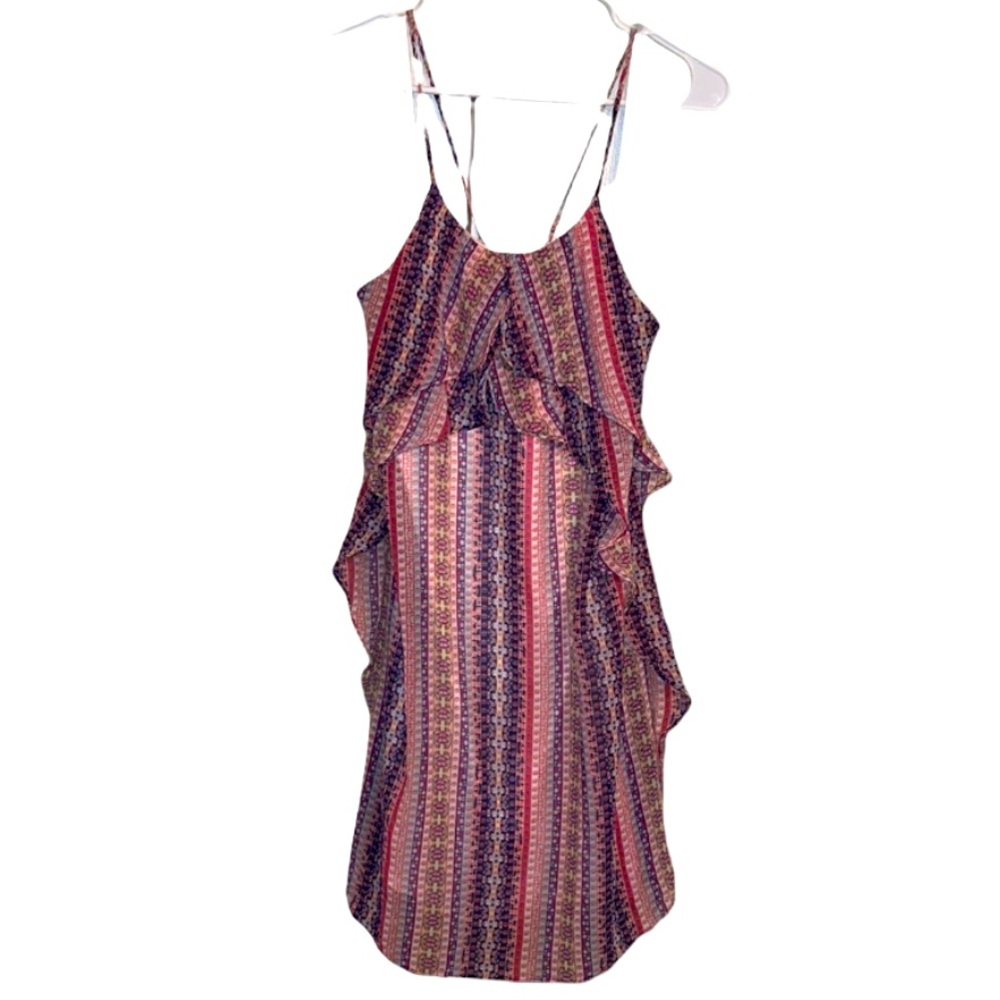 BCBGMaxAzria Boho Multicolored Mini Dress